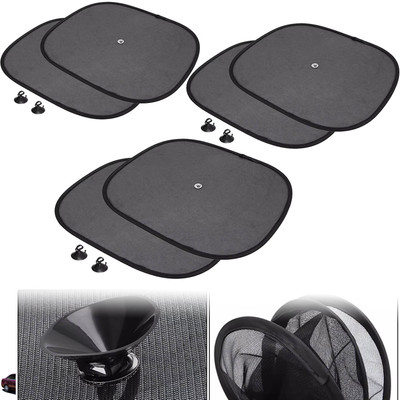 DvineAutoFashionZ Side Window Sun Shade For Tata Manza, Universal For Car(Black)