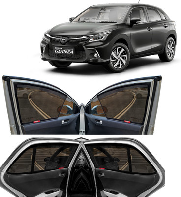 Kingsway Side Window, Rear Window Sun Shade For Toyota Glanza(Black)