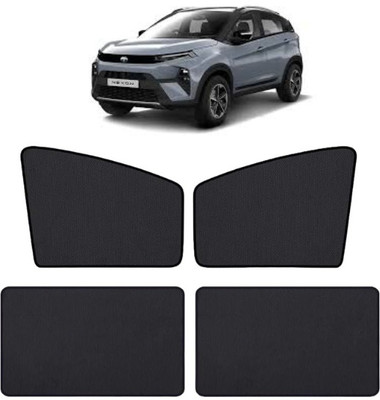 RAKRISH Rear Window, Side Window Sun Shade For Tata Nexon EV(Black)
