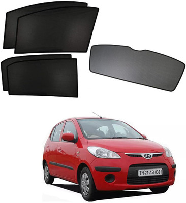 TOP VECHILE Rear Window, Side Window Sun Shade For Hyundai i10(Black)