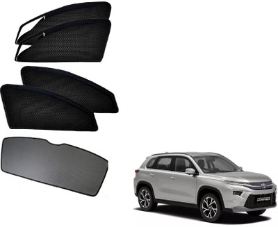AuTO ADDiCT Side Window, Rear Window Sun Shade For Toyota Urban Cruiser(Black)