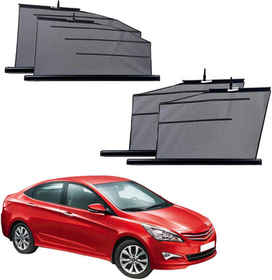 SS FOR YOUR SMART NEEDS Side Window Sun Shade For Hyundai Verna Transform(Black, Grey)