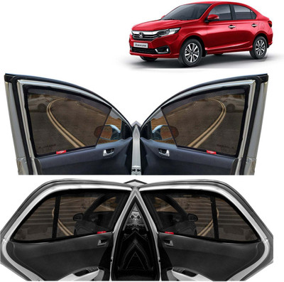 Kingsway Side Window, Rear Window Sun Shade For Honda Amaze(Black)