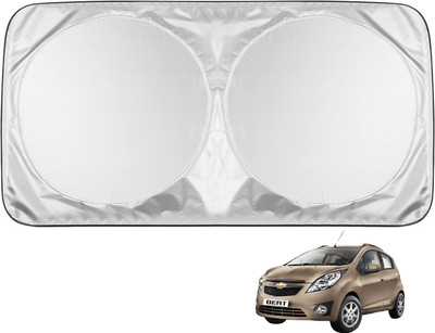 MOCKHE Windshield Sun Shade For Chevrolet Beat(Silver)