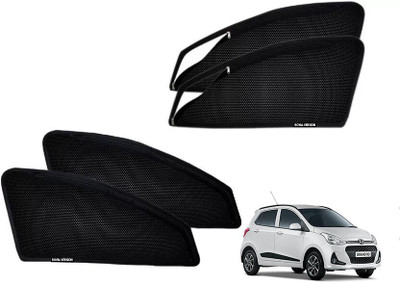 RAKRISH Rear Window, Side Window Sun Shade For Hyundai Grand i10(Black)