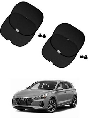 FKOK Side Window Sun Shade For Hyundai Elantra(Black)