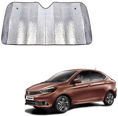 SPREADX Windshield Sun Shade For Tata Tigor(Silver)