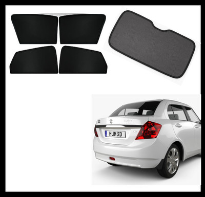 RAKRISH Rear Window, Side Window Sun Shade For Maruti Suzuki Dzire(Black)