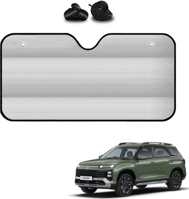 COSMOGEAR Windshield, Dashboard, Rear Window Sun Shade For Hyundai Alcazar(Silver)