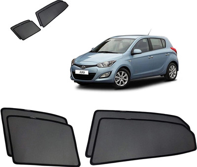 RAKRISH Rear Window, Side Window Sun Shade For Hyundai i20(Black)