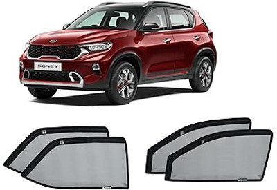AUTOFIXER Side Window Sun Shade For Kia Sonet(Black, Grey)