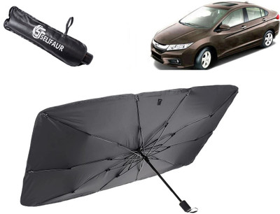 Selifaur Dashboard, Rear Window, Sun Roof, Windshield Sun Shade For Honda City(Black)