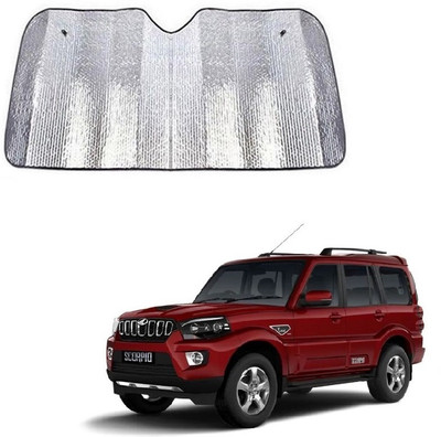SPREADX Windshield Sun Shade For Mahindra Scorpio(Silver)