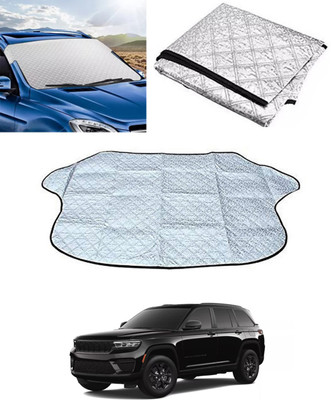 ABJD Windshield Sun Shade For Jeep Universal For Car(Silver)