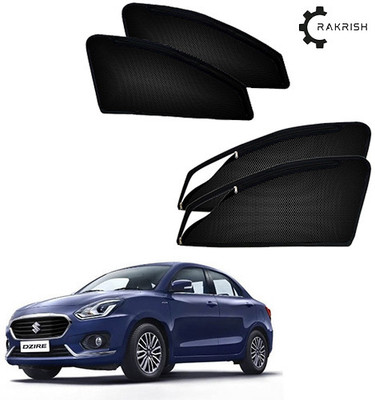 RAKRISH Rear Window, Side Window Sun Shade For Maruti Suzuki New Dzire(Black)
