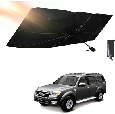 ROSHNEER ENTERPRISES Windshield Sun Shade For Ford Endeavour(Black, Silver)