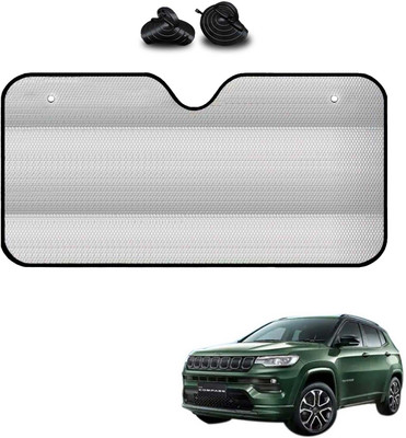 COSMOGEAR Windshield, Dashboard, Rear Window Sun Shade For Jeep Compass(Silver)