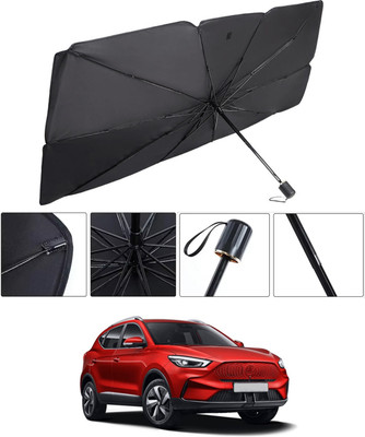 RKPSP Windshield Sun Shade For MG ZS EV(Black, Silver)
