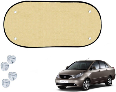Automotive Prist Side Window Sun Shade For Tata Indigo(Beige)