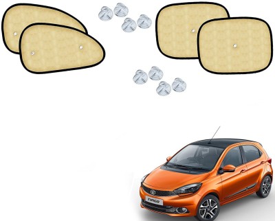 Automotive Prist Side Window Sun Shade For Tata Tiago(Beige)