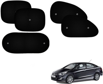 Automotive Prist Side Window Sun Shade For Hyundai Fluidic Verna(Black)