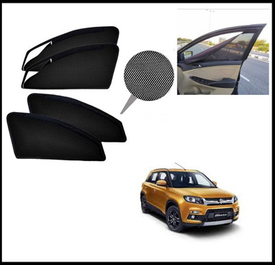 RAKRISH Rear Window, Side Window Sun Shade For Maruti Suzuki Vitara Brezza(Black)