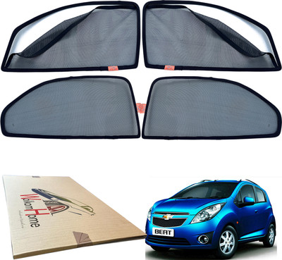 WolkomHome Side Window Sun Shade For Chevrolet Beat(Black)