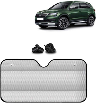 Kingsway Windshield, Dashboard, Rear Window Sun Shade For Skoda Karoq(Silver)