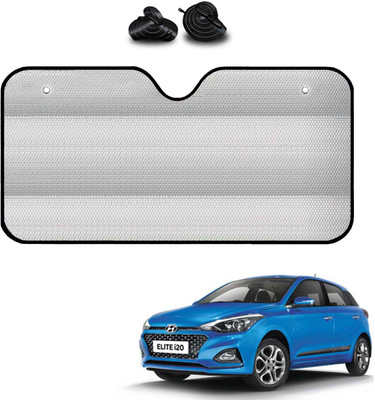 COSMOGEAR Windshield, Dashboard, Rear Window Sun Shade For Hyundai Elite i20(Silver)