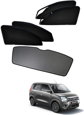 RAKRISH Rear Window, Side Window Sun Shade For Maruti Suzuki WagonR(Black)