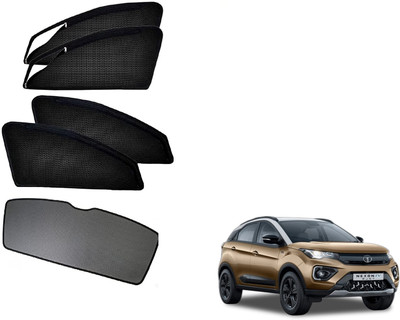 KOZDIKO Side Window, Rear Window Sun Shade For Tata Nexon EV(Black)