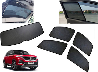 AUTO PEARL Side Window, Rear Window Sun Shade For MG Hector(Black)