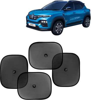 Kingsway Side Window, Rear Window, Windshield Sun Shade For Renault Kiger(Black)