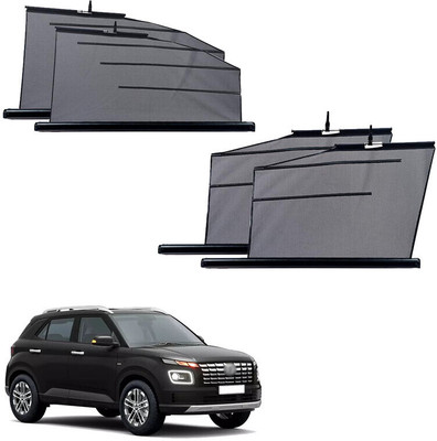 SS FOR YOUR SMART NEEDS Side Window Sun Shade For Hyundai Venue(Black)