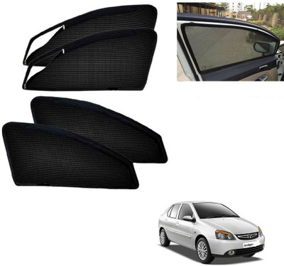 RAKRISH COLLECTION Rear Window, Side Window Sun Shade For Tata Indigo(Black)