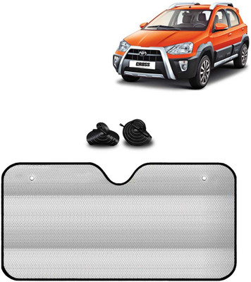 Kingsway Windshield, Dashboard, Rear Window Sun Shade For Toyota Etios Cross(Silver)