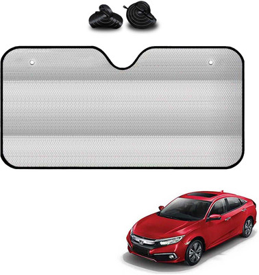 COSMOGEAR Windshield, Dashboard, Rear Window Sun Shade For Honda Civic(Silver)