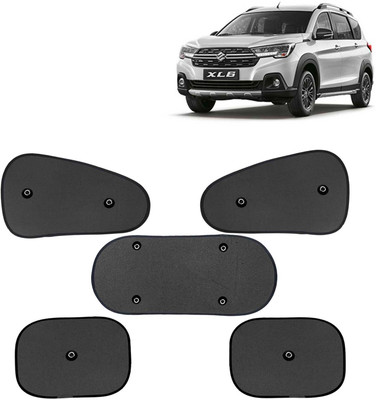 Kingsway Side Window, Rear Window, Windshield Sun Shade For Maruti Suzuki XL6(Black)