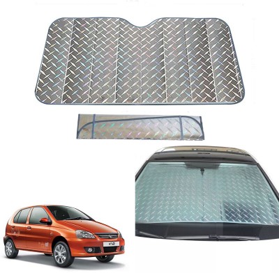 AUTO PEARL Dashboard, Windshield Sun Shade For Tata Indica(Grey)