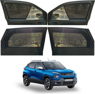 autoluxer Side Window Sun Shade For Tata Punch(Black)