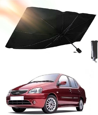 ROSHNEER ENTERPRISES Windshield Sun Shade For Tata Indigo(Black, Silver)