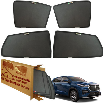 WolkomHome Side Window Sun Shade For Maruti Suzuki Universal For Car(Black)