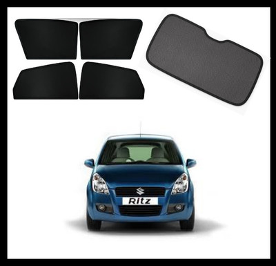 RAKRISH Rear Window, Side Window Sun Shade For Maruti Suzuki Ritz(Black)