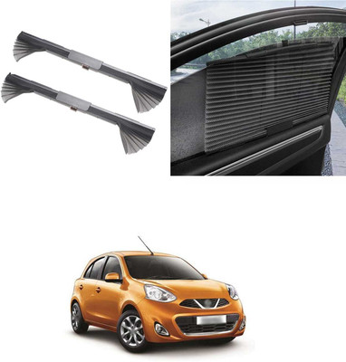PRTEK Side Window Sun Shade For Nissan Micra(Grey)