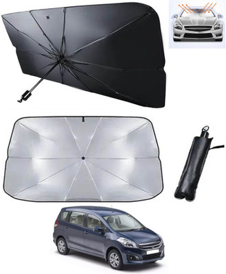 AYW Windshield Sun Shade For Maruti Suzuki Ertiga(Silver, Black)