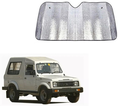 SPREADX Windshield Sun Shade For Maruti Suzuki Gypsy(Silver)