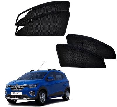 HARKRISH Side Window Sun Shade For Renault Triber(Black)