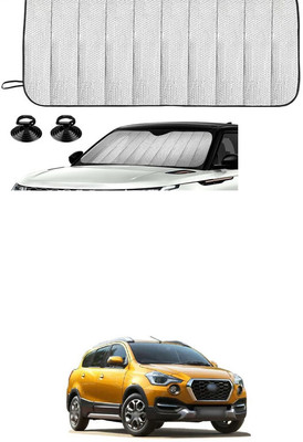 GONAMA Windshield Sun Shade For Datsun Universal For Car(Silver)