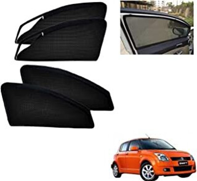HARKRISH Side Window Sun Shade For Maruti Suzuki Swift(Black)