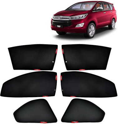 Kingsway Side Window, Rear Window Sun Shade For Toyota Innova Crysta(Black)